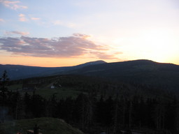 Zachód Słońca na przełęczy Karkonoskiej