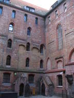 Dziedziniec zamku w Gniewie