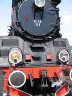 Parowóz Ol49-111 na obrotnicy