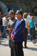 Grupa rekonstrukcyjna w Forcie VIIa.