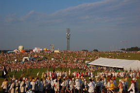 Rekonstrukcja bitwy pod Grunwaldem (próba generalna).